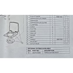 29279-0000 JABSCO POKRYWA Z USZCZELKĄ POMPY JABSCO (OUTLET)