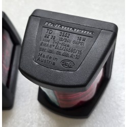 3562 HELLA MARINE 2LT 003 562-042 LAMPA NAWIGACYJNA CZARNA ZIELONO-CZERWONA (1 SZTUKA)