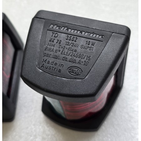 3562 HELLA MARINE 2LT 003 562-042 LAMPA NAWIGACYJNA CZARNA ZIELONO-CZERWONA (1 SZTUKA)