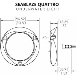 SEABLAZE QUATTRO RGB LUMITEC ŚWIATŁA PODWODNE LED