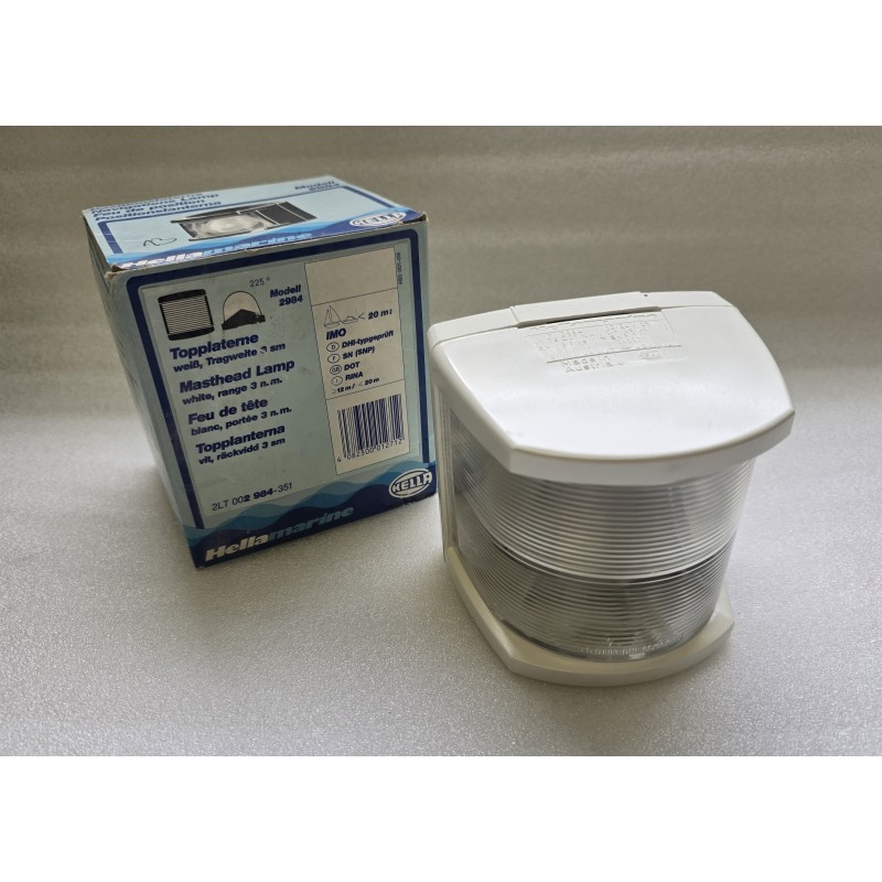 2LT002984-351 HELLA MARINE ŚWIATŁO MASZTOWE NAWIGACYJNE 2984 BIAŁE 12V 3NM (POWYSTAWOWE)
