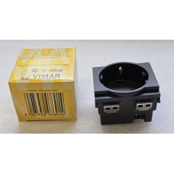 16208 VIMAR IDEA GNIAZDO SCHUKO 2P+E 16A 250V SICURY 2M ANTRACYT