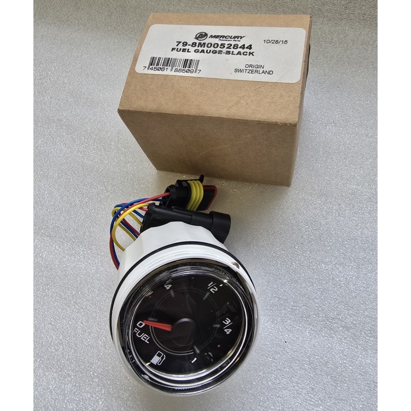 79-8M0052844 MERCURY WSKAŹNIK PALIWA CZARNA TARCZA 52MM (OUTLET)
