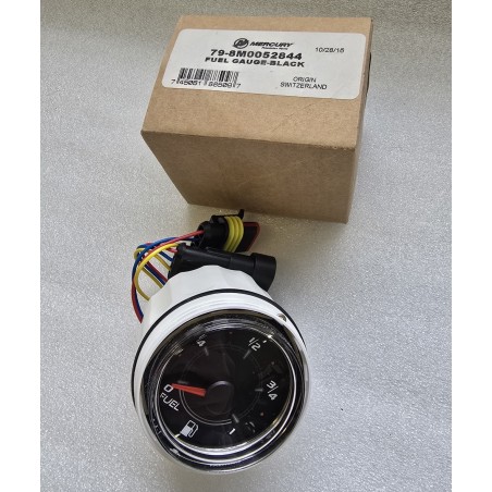79-8M0052844 MERCURY WSKAŹNIK PALIWA CZARNA TARCZA 52MM (OUTLET)