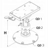 PCMS3040 VETUS PODSTAWA DO FOTELA REGULOWANA OBROTOWA (OUTLET)