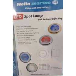 2JA343980-162 HELLA MARINE LAMPKA LED, OKRĄGŁA, 9-31V SATYNA