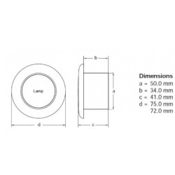 2JA343980-162 HELLA MARINE LAMPKA LED, OKRĄGŁA, 9-31V SATYNA