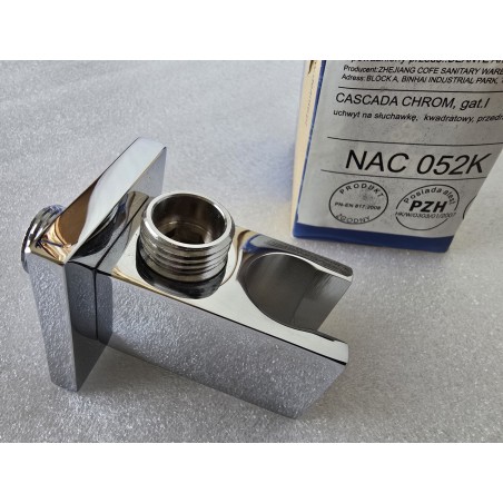 PRZYŁĄCZE KĄTOWE Z UCHWYTEM NA SŁUCHAWKĘ CHROM NAC052K DEANTE CASCADA (OUTLET)