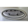 854621 MOONLIGHT BSI OKNO JACHTOWE Z SZYBĄ PRZYCIEMNIONĄ OWALNE BIAŁA RAMA 482x227mm (OUTLET)