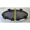 854621 MOONLIGHT BSI OKNO JACHTOWE Z SZYBĄ PRZYCIEMNIONĄ OWALNE BIAŁA RAMA 482x227mm (OUTLET)