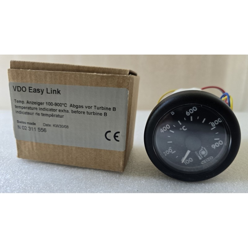 N02311556 VDO (MAN 51.27401-7008) WSKAŹNIK TEMPERATURY OCEANLINK PIROMETR 100-900°C 52MM CZARNY