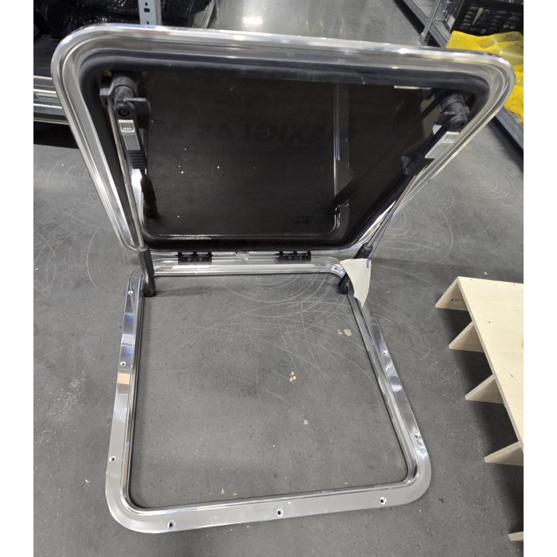 N1039-10PX BOMAR Luk pokładowy ALUMINIOWY srebrny 513x513 NISKI PROFIL (USZKODZONY) P2