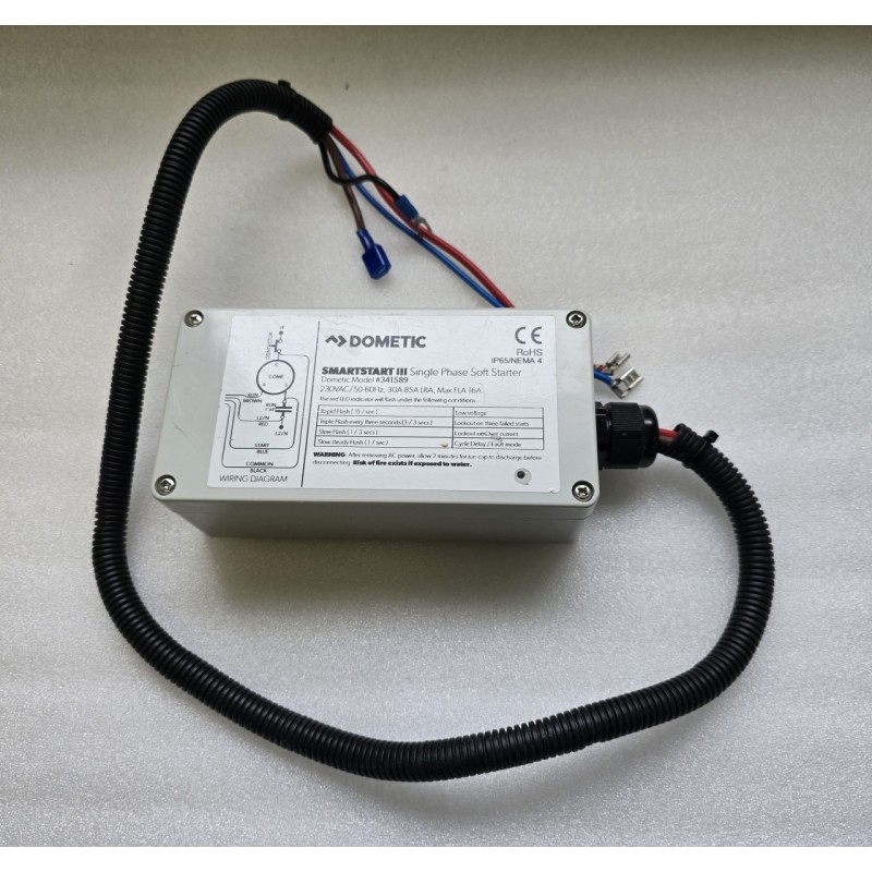 341589 DOMETIC SMARTSTART III SOFT STARTER JACHTOWY 230V AC 50-60Hz 30A-85A LRA (POTESTOWY)