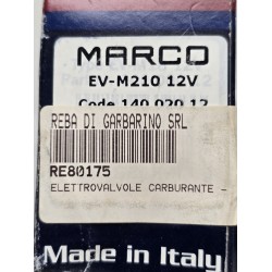 EV-M210 MARCO ELEKTROMAGNETYCZNY ZAWÓR ODCINAJĄCY PALIWO 14002012 12V MOSIĘŻNY RE80175 3/8" (OUTLET)