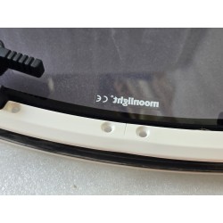 854621 MOONLIGHT BSI OKNO JACHTOWE Z SZYBĄ PRZYCIEMNIONĄ OWALNE BIAŁA RAMA 482x227mm (OUTLET)