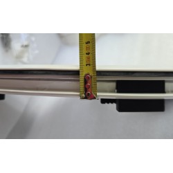 854621 MOONLIGHT BSI OKNO JACHTOWE Z SZYBĄ PRZYCIEMNIONĄ OWALNE BIAŁA RAMA 482x227mm (OUTLET)