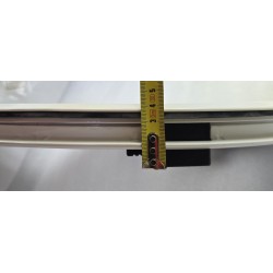 854621 MOONLIGHT BSI OKNO JACHTOWE Z SZYBĄ PRZYCIEMNIONĄ OWALNE BIAŁA RAMA 482x227mm (OUTLET)