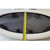 854621 MOONLIGHT BSI OKNO JACHTOWE Z SZYBĄ PRZYCIEMNIONĄ OWALNE BIAŁA RAMA 482x227mm (OUTLET)