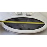 854621 MOONLIGHT BSI OKNO JACHTOWE Z SZYBĄ PRZYCIEMNIONĄ OWALNE BIAŁA RAMA 482x227mm (OUTLET)