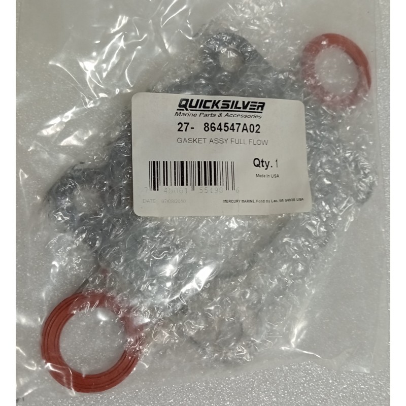 27-864547A02 QUICKSILVER USZCZELKA WYDECHU RISER MERCRUISER 4.3 5.0 5.7 6.2L V8 350 MAG ALPHA BRAVO