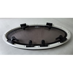 854621 MOONLIGHT BSI OKNO JACHTOWE Z SZYBĄ PRZYCIEMNIONĄ OWALNE BIAŁA RAMA 482x227mm (OUTLET)