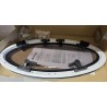 854621 MOONLIGHT BSI OKNO JACHTOWE Z SZYBĄ PRZYCIEMNIONĄ OWALNE BIAŁA RAMA 482x227mm (OUTLET)