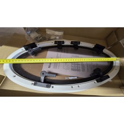 854621 MOONLIGHT BSI OKNO JACHTOWE Z SZYBĄ PRZYCIEMNIONĄ OWALNE BIAŁA RAMA 482x227mm (OUTLET)