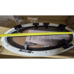 854621 MOONLIGHT BSI OKNO JACHTOWE Z SZYBĄ PRZYCIEMNIONĄ OWALNE BIAŁA RAMA 482x227mm (OUTLET)