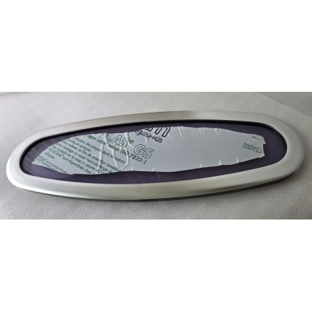 OKNO JACHTOWE OWALNE NIEOTWIERANE Z PRZYCIEMNIONĄ SZYBĄ 520x185MM (OUTLET)