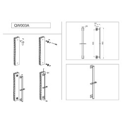 QW003A KOHLMAN RELING PRYSZNICOWY EXCELENT (NOWY)