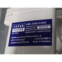 SWK2000/5/50 SEPAR FILTR PALIWA KOMPLETNY SEPARATOR WODY (SWK-2000/5/50/W01/P30/C01)