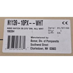 N1139-10PX-WHT BOMAR Luk okrągły biały ( OUTLET )