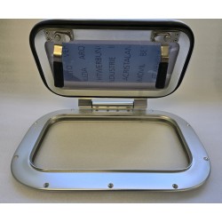 OKNO POKŁADOWE UCHYLNE Z DWIEMA KLAMKAMI 390x245MM (OUTLET)