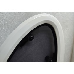 854621 MOONLIGHT BSI OKNO JACHTOWE Z SZYBĄ PRZYCIEMNIONĄ OWALNE BIAŁA RAMA 482x227mm (OUTLET)