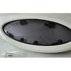 854621 MOONLIGHT BSI OKNO JACHTOWE Z SZYBĄ PRZYCIEMNIONĄ OWALNE BIAŁA RAMA 482x227mm (OUTLET)