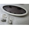 854621 MOONLIGHT BSI OKNO JACHTOWE Z SZYBĄ PRZYCIEMNIONĄ OWALNE BIAŁA RAMA 482x227mm (OUTLET)