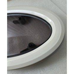 854621 MOONLIGHT BSI OKNO JACHTOWE Z SZYBĄ PRZYCIEMNIONĄ OWALNE BIAŁA RAMA 482x227mm (OUTLET)