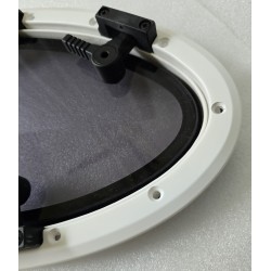 854621 MOONLIGHT BSI OKNO JACHTOWE Z SZYBĄ PRZYCIEMNIONĄ OWALNE BIAŁA RAMA 482x227mm (OUTLET)