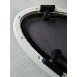 854621 MOONLIGHT BSI OKNO JACHTOWE Z SZYBĄ PRZYCIEMNIONĄ OWALNE BIAŁA RAMA 482x227mm (OUTLET)