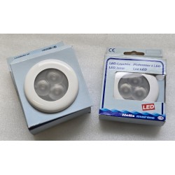 2JA 998 538-041 HELLA MARINE LAMPKA LED CZERWONE ŚWIATŁO BIAŁA RAMKA 12V 0.7W  ZESTAW 2 SZTUKI (OUTLET)