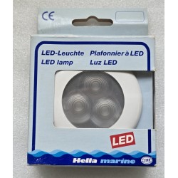 2JA 998 538-041 HELLA MARINE LAMPKA LED CZERWONE ŚWIATŁO BIAŁA RAMKA 12V 0.7W  ZESTAW 2 SZTUKI (OUTLET)