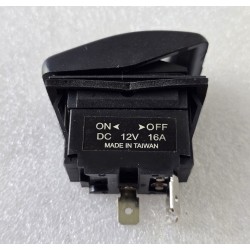 05808 ERLANDSONS BRYGGA WYŁĄCZNIK KOŁYSKOWY ON-OFF Z PODŚWIETLENIEM LED 12V 16A CZARNY (OUTLET)