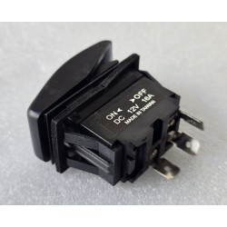 05808 ERLANDSONS BRYGGA WYŁĄCZNIK KOŁYSKOWY ON-OFF Z PODŚWIETLENIEM LED 12V 16A CZARNY (OUTLET)