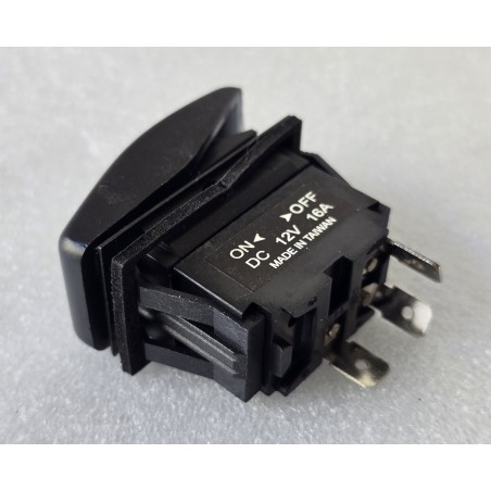 05808 ERLANDSONS BRYGGA WYŁĄCZNIK KOŁYSKOWY ON-OFF Z PODŚWIETLENIEM LED 12V 16A CZARNY (OUTLET)
