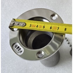 ROCA SZYJKA WLEWU DO WĘŻA Ø36-38MM 100x82MM WYKONANA Z POLEROWANEJ STALI AISI316