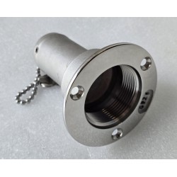 ROCA SZYJKA WLEWU DO WĘŻA Ø36-38MM 100x82MM WYKONANA Z POLEROWANEJ STALI AISI316