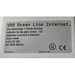 N02222502 VDO OCEAN LINE WSKAŹNIK POZIoMU PALIWA  RAMKA CHROM 12V N02222501 SIEMENS (OUTLET)