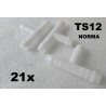 7608900012 NORMA ZŁĄCZKA TRÓJNIK T NA WĄŻ 12 MM TS12 21 SZTUK W ZESTAWIE (OUTLET)