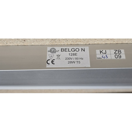 BELGO N 128E GOLLAND ALUMINIOWA OPRAWA ŚWIETLÓWKOWA T5 28W 230V 50HZ ZESTAW 10 SZTUK (OPRAWA i STATECZNIK)