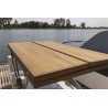 BLAT STOŁU TEAK PT. EUDE rozkładany 102x62x3mm (x2 po rozłożeniu)